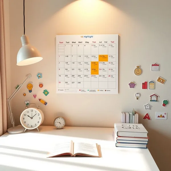 ปฏิทินที่เน้นช่วงเวลาสองสัปดาห์เพื่อแสดงความหมายของ within two weeks
