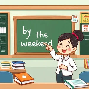 เชี่ยวชาญการใช้ by the weekend คู่มือไวยากรณ์ง่ายๆ พร้อมตัวอย่างเข้าใจง่าย