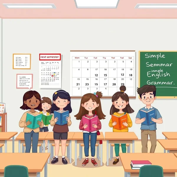 如何使用短语 "in the next semester"