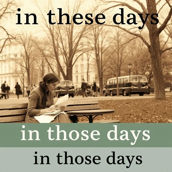 一张代表 ‘in those days’ 短语的复古照片