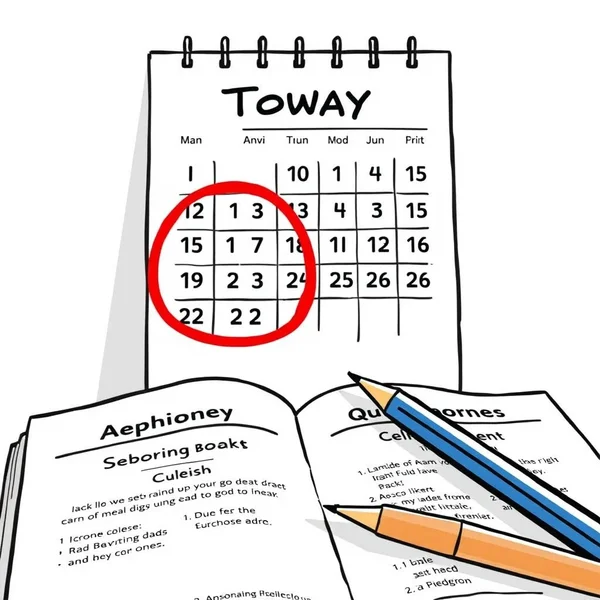 Een kalender met de huidige datum omcirkeld, ter illustratie van de betekenis van as of today.