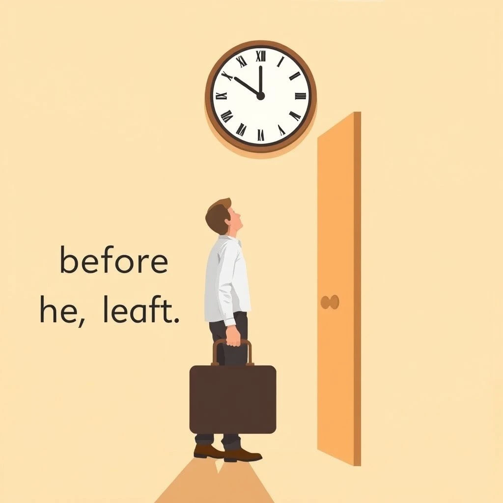 before he left をマスターしよう シンプルな文法ガイドで自然な英語表現を習得