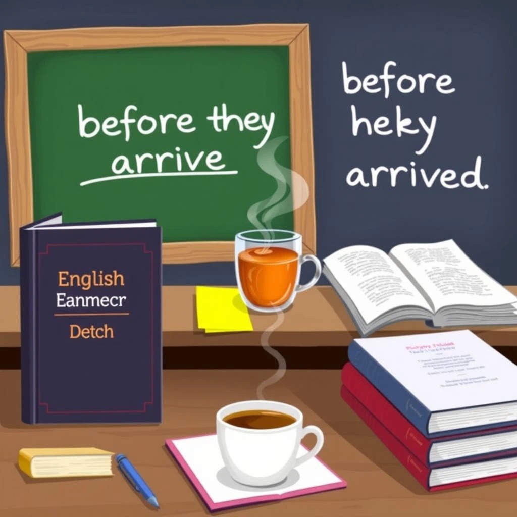 Before they arrived het beheersen van een eenvoudige grammaticagids