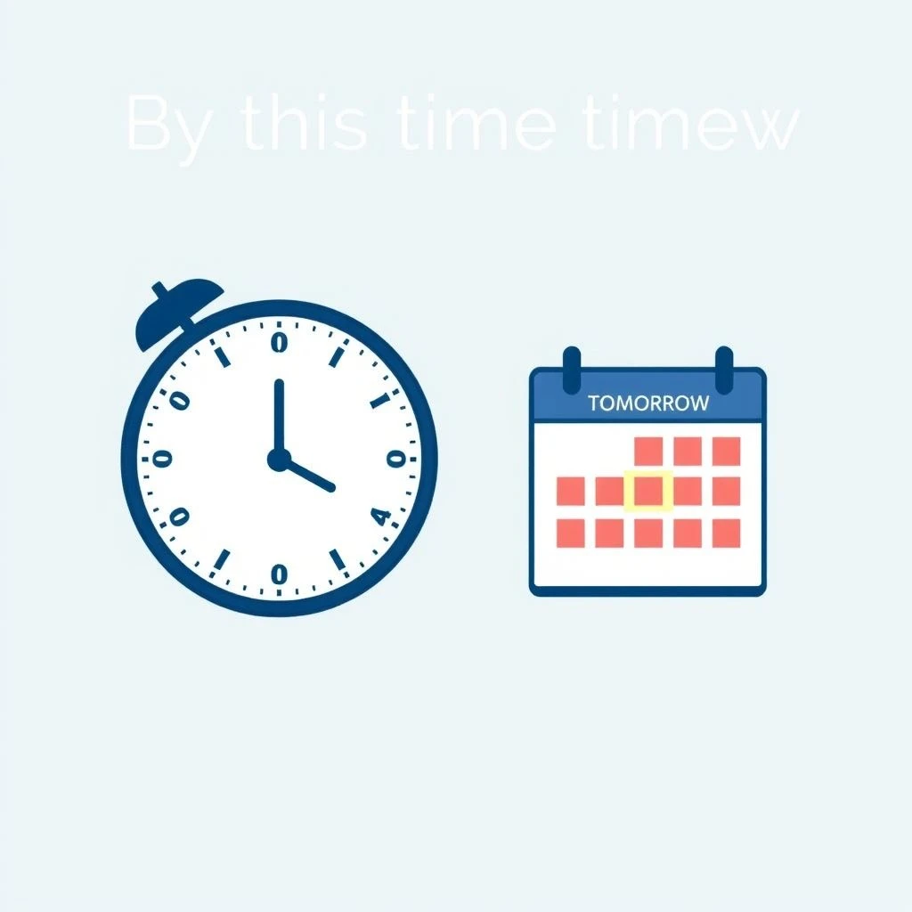 By This Time Tomorrow Ne Demek ve Nasıl Kullanılır, Örnek Cümlelerle Öğrenin