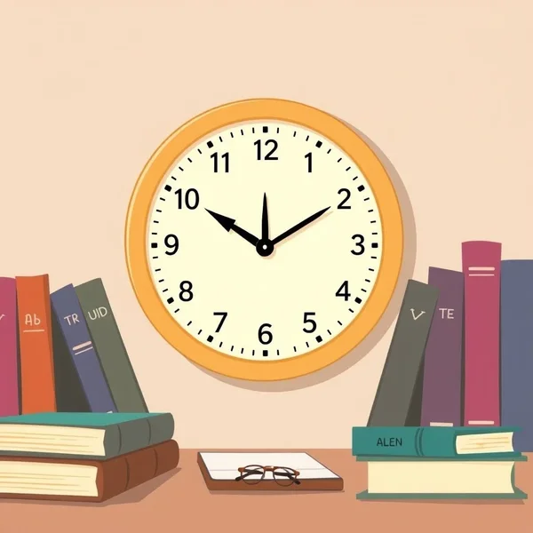 A wall clock showing a time close to 3 o'clock to illustrate the phrase around 3 p.m.