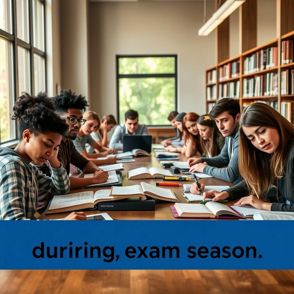 Como usar during exam season em inglês e exemplos práticos para estudar melhor