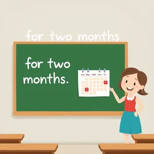 Das Beherrschen von For Two Months Ein Einfacher Grammatikleitfaden für Englischlernende