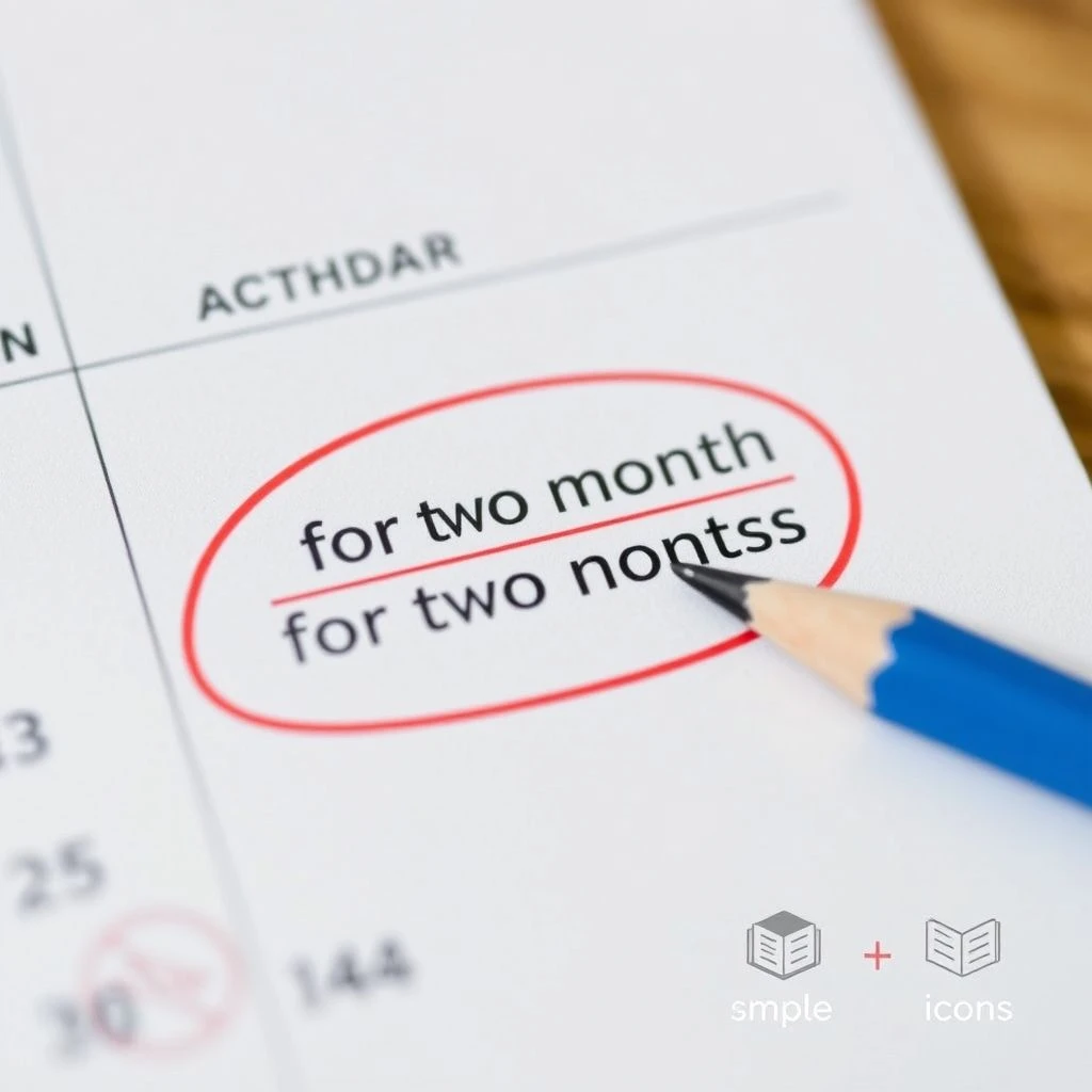 "For Two Months" İfadesini Ustaca Kullanmak İngilizce Öğrenenler için Basit Bir Dilbilgisi Rehberi