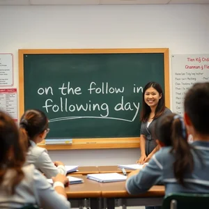 Làm Chủ On the Following Day Hướng Dẫn Ngữ Pháp Đơn Giản
