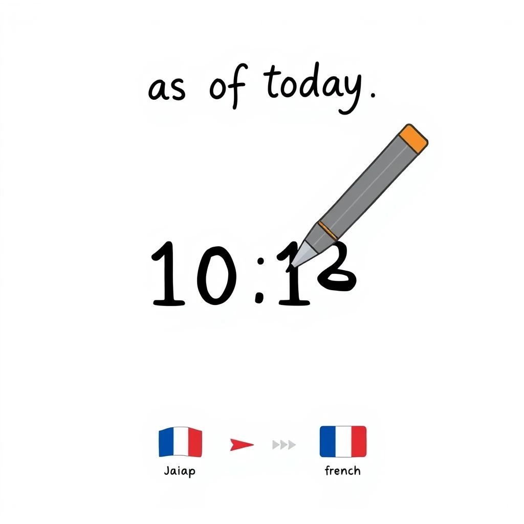 Maîtriser as of today pour les apprenants anglais : guide simple et exemples