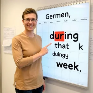 Meistere During That Week Ein Einfacher Grammatikleitfaden für klare Sätze