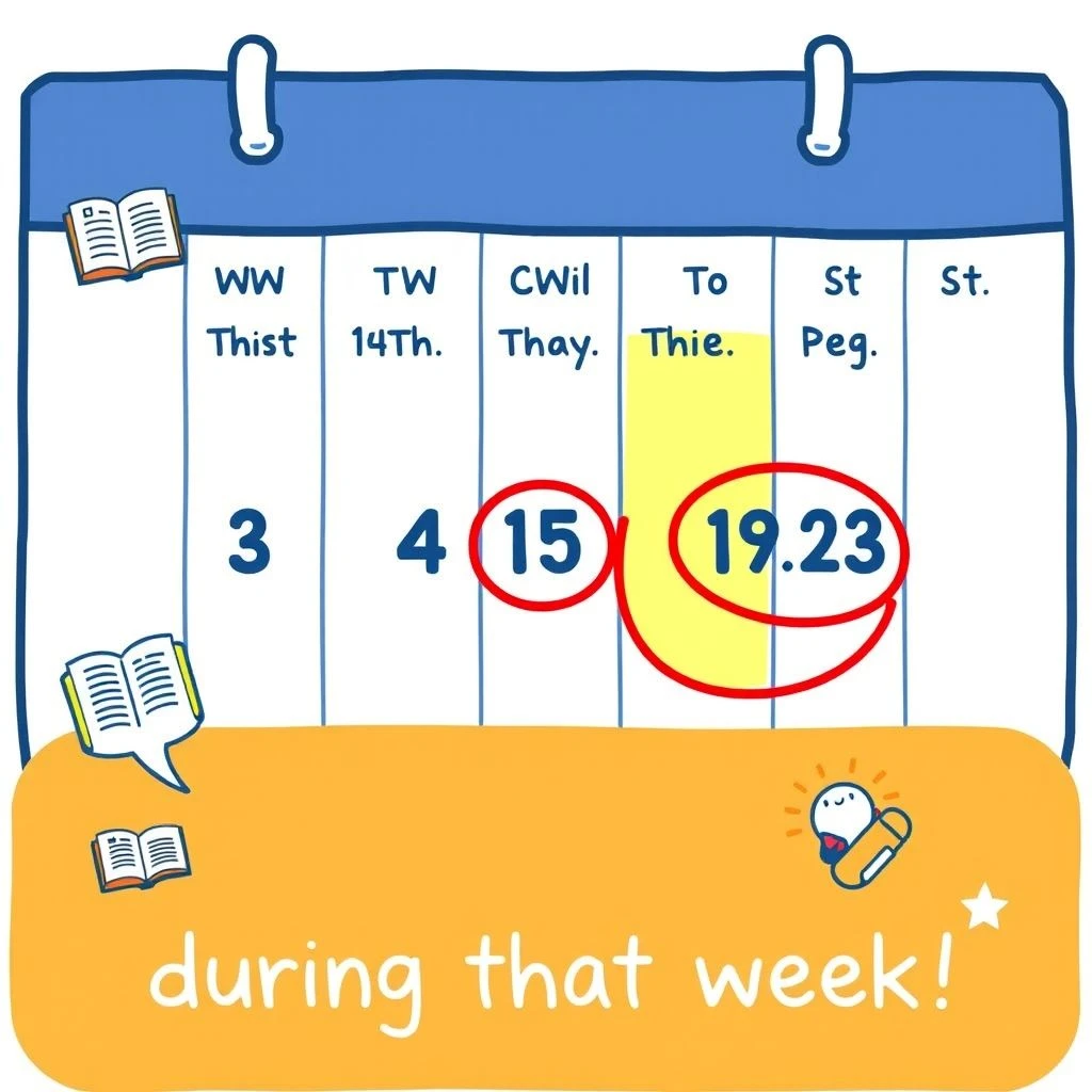 Menguasai During That Week Panduan Tata Bahasa dan Contoh Penggunaan