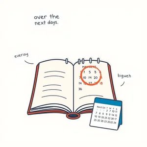 over the next few days をマスターしよう 英語学習者のための簡単文法ガイド
