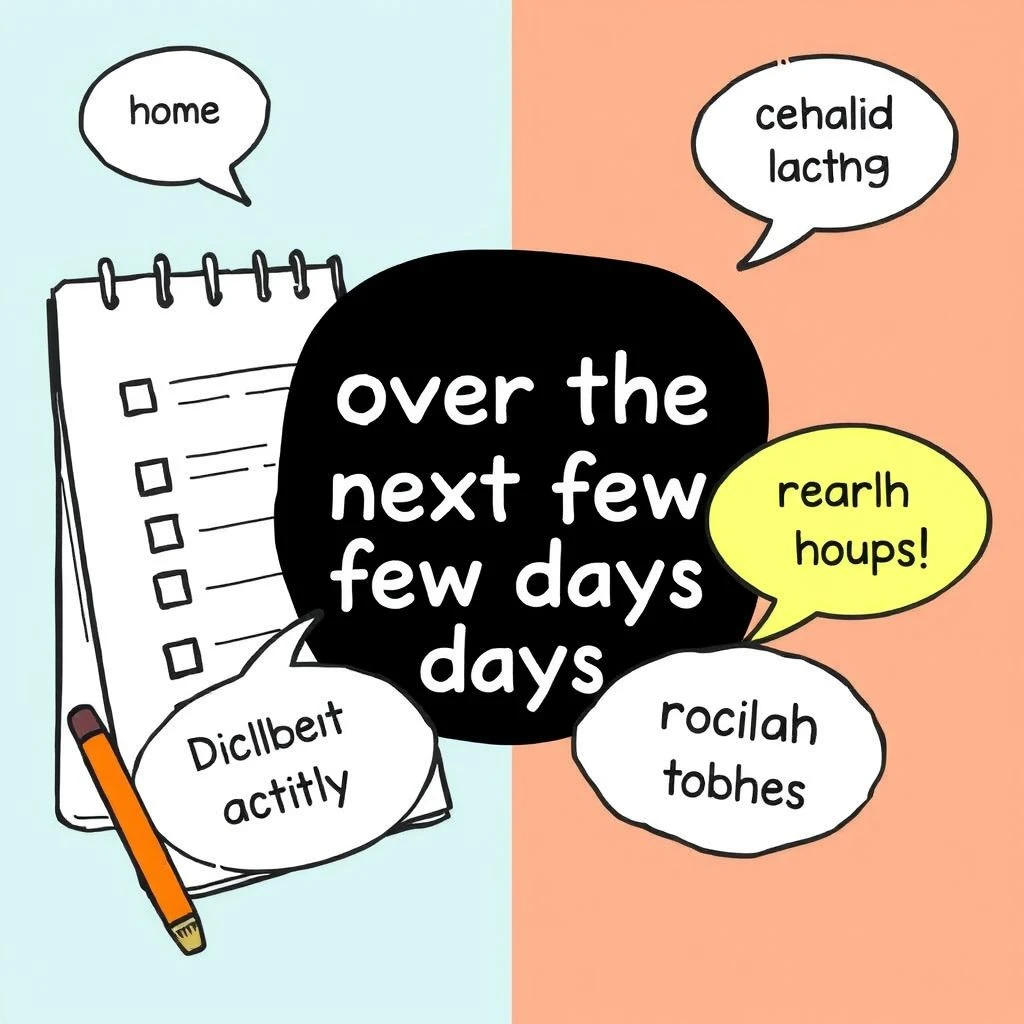 إتقان over the next few days دليل قواعد بسيط لمتعلمي الإنجليزية