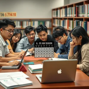 如何在英语中使用 during exam season 含义与例句让表达更地道