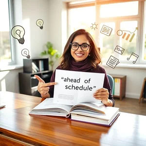 ahead of schedule إتقان عبارة ahead of schedule دليل قواعد بسيط لمتعلمي الإنجليزية