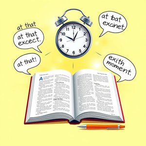 "at that exact moment" 마스터하기 간단한 문법 가이드와 예문