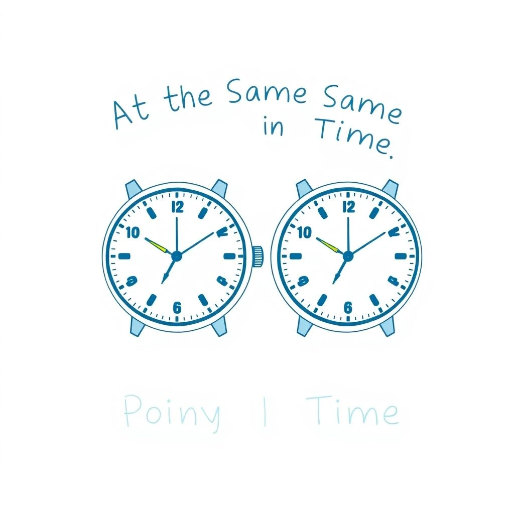 「at the same point in time」をマスターするシンプルな文法ガイド