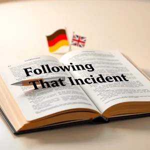 Die Beherrschung von Following That Incident Ein einfacher Grammatikleitfaden