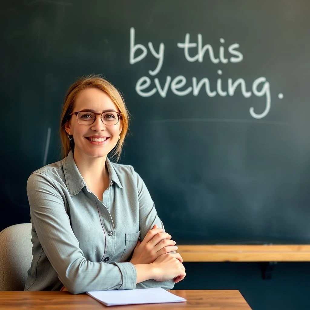 By This Evening İfadesinde Ustalaşmak İngilizcede Kolay Anlatım