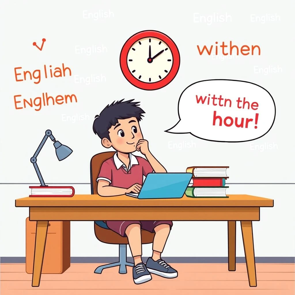 Cách sử dụng within the hour trong tiếng Anh – Ý nghĩa và ví dụ thực tế