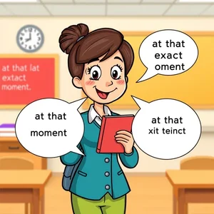 Das Beherrschen von at that exact moment Ein einfacher Grammatikleitfaden