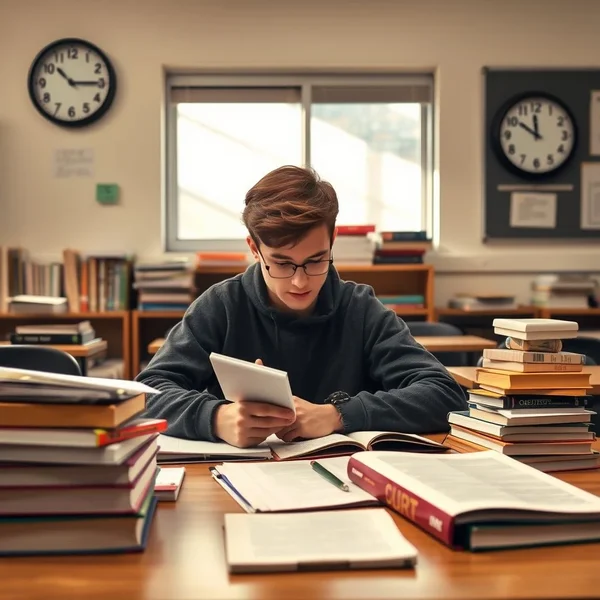 Studying immediately before the exam