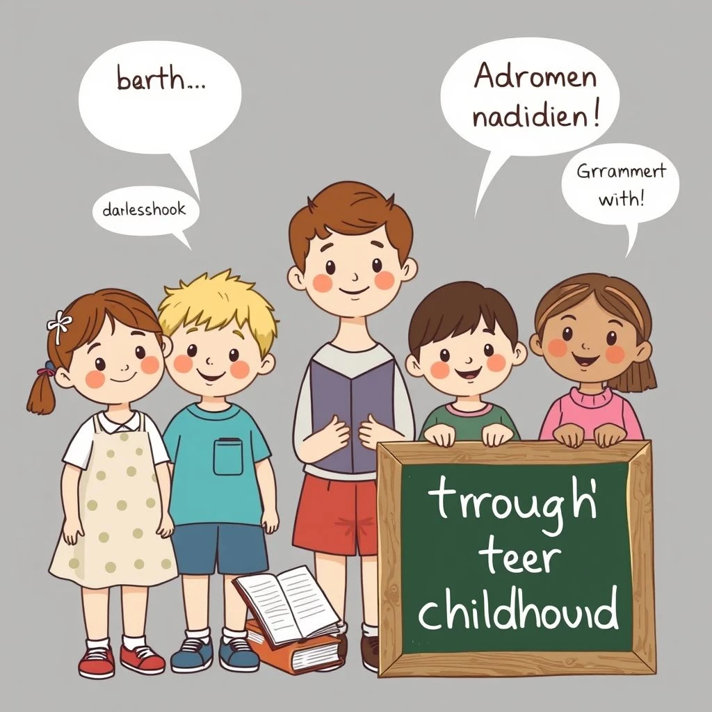 Das Beherrschen von Throughout Their Childhood Ein Einfacher Grammatikleitfaden