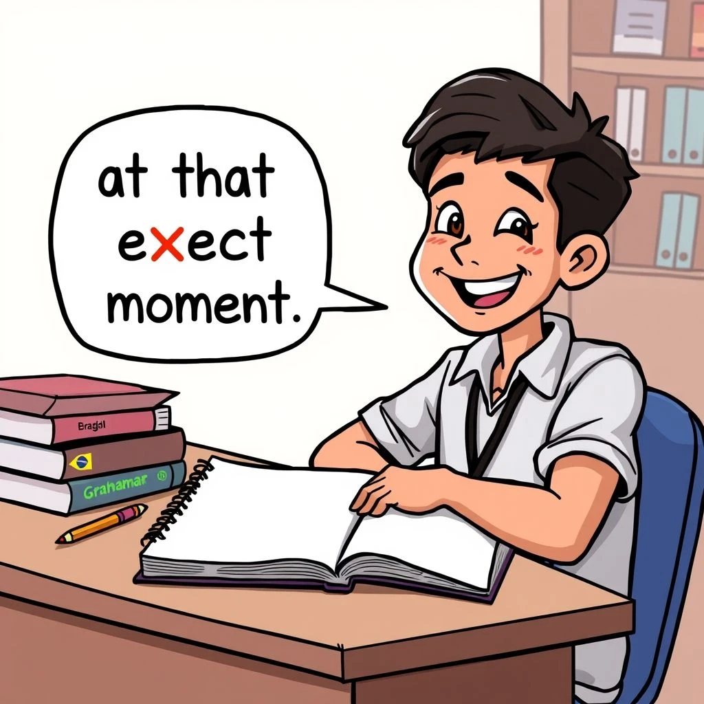 Dominando at that exact moment Um Guia Simples de Gramática em Inglês