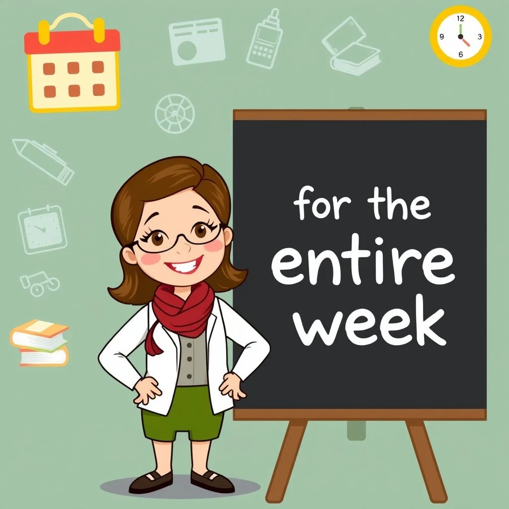 Dominando for the entire week: Guia simples para falar sobre duração