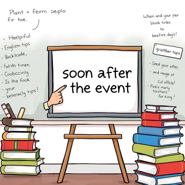 Imagen: Gramática de Soon After the Event explicada