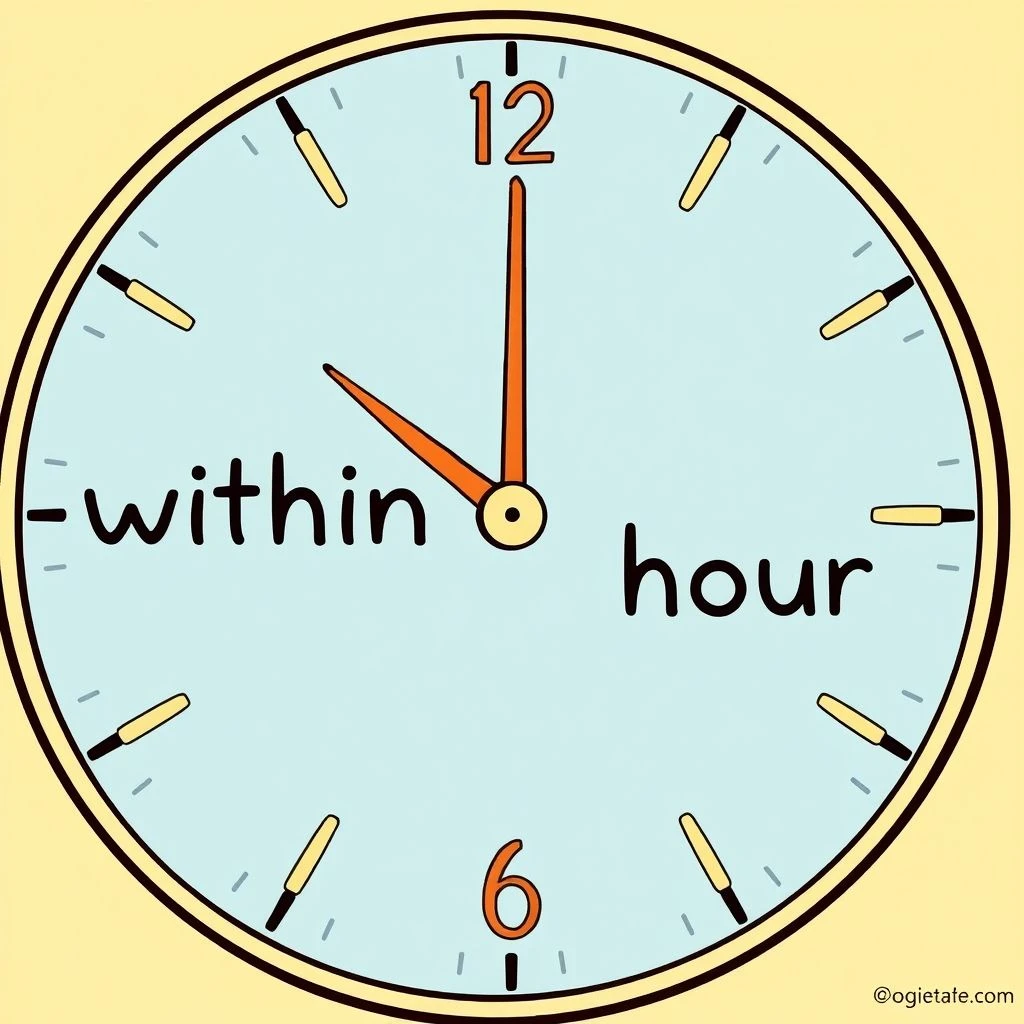 英語でwithin the hourを使う方法と意味・例文を流暢にマスターする