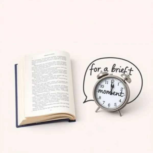 Mastering "For a Brief Moment" in English
