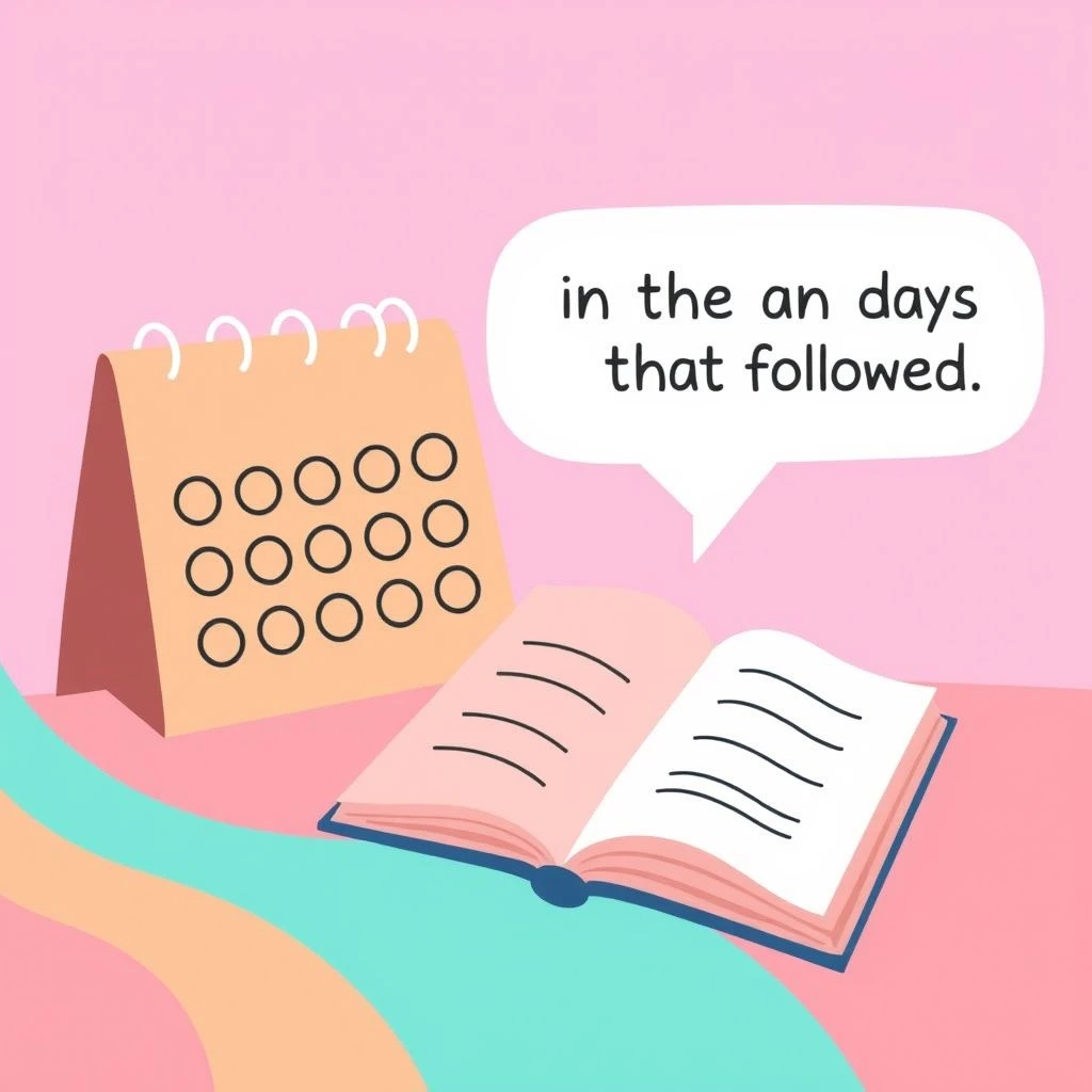 "in the days that followed" 완전 정복 쉬운 문법 가이드로 영어 표현력 키우기