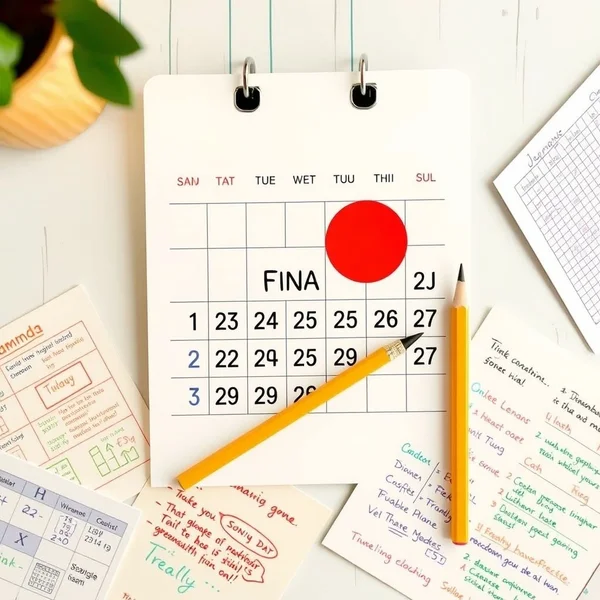 Image of a calendar with a deadline marked by the end of next month