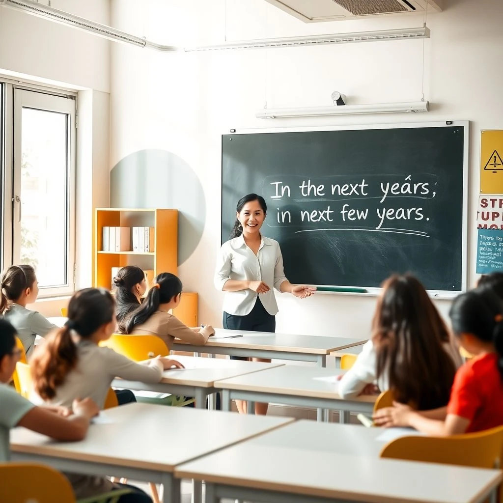 Làm Chủ in the next few years Hướng Dẫn Ngữ Pháp Đơn Giản Cực Dễ Nhớ