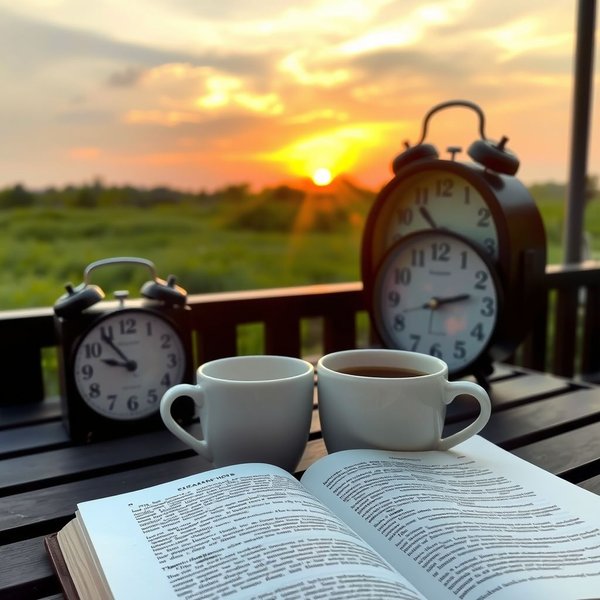 Just after sunrise – a beautiful start to the day