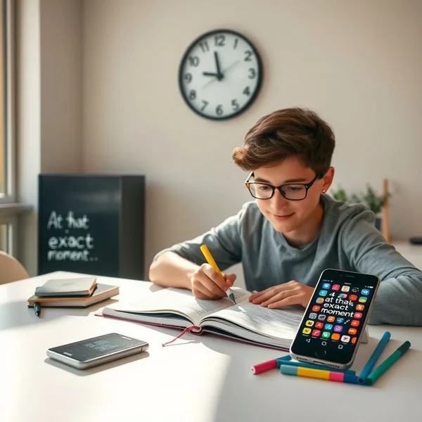At that exact moment - compréhension des expressions adverbiales