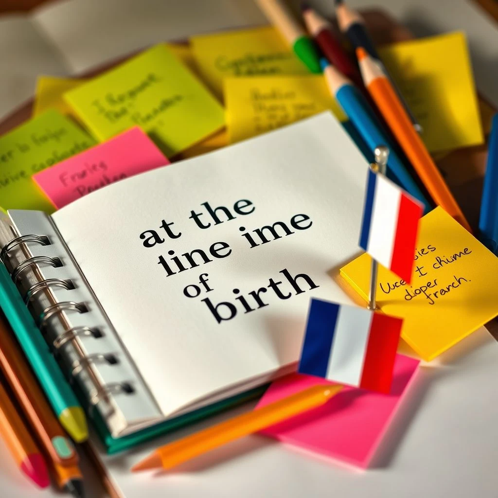 Maîtriser at the time of birth : Guide de grammaire simple et exemples