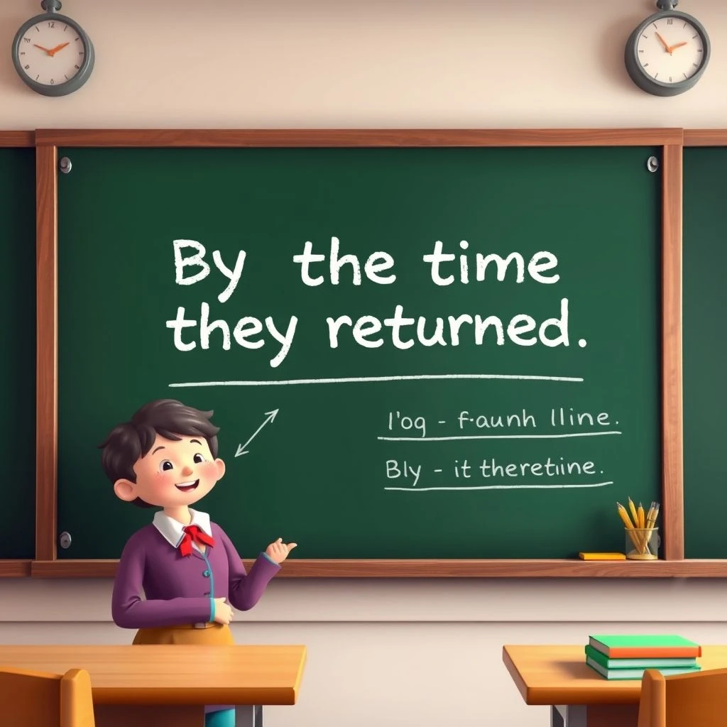 Maîtriser by the time they returned pour décrire vos actions passées
