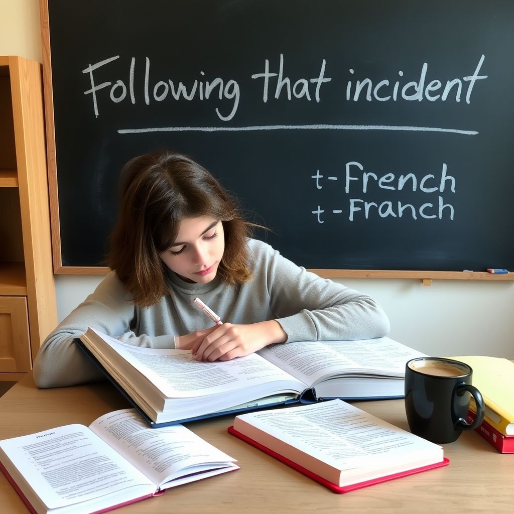 Maîtriser Following That Incident Guide Grammaire Simple pour mieux relier vos idées