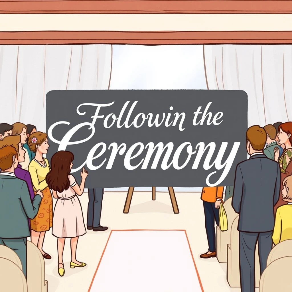 Maîtriser Following the Ceremony Guide Grammatical Simple