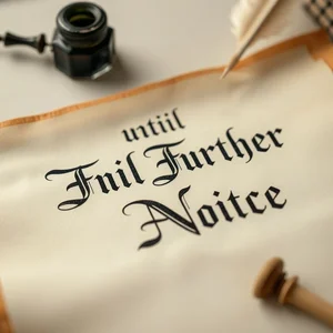 Mastering "Until Further Notice": A Simple English Grammar Guide
