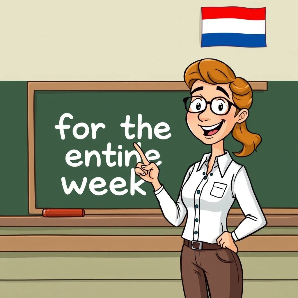 Meesteren over for the entire week met deze eenvoudige grammatica gids