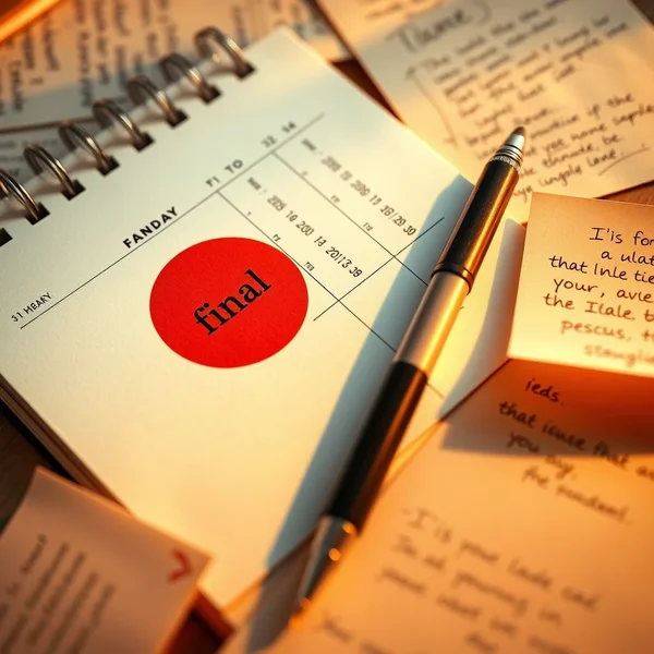 Image of a calendar with a deadline marked by the end of next month