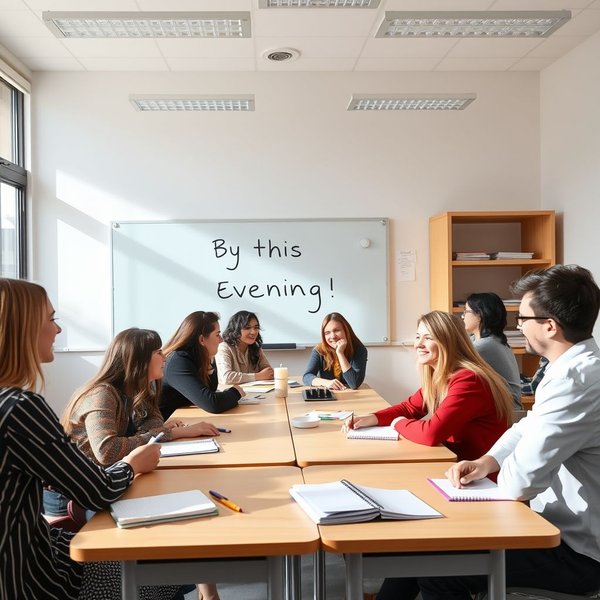 How to use "by this evening" naturally in English