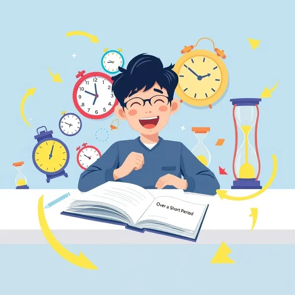 How to use "over a short period"