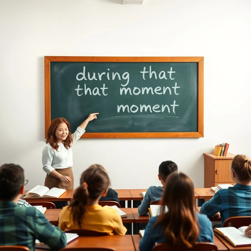 Padroneggiare during that moment Guida Semplice Grammatica per la Precisione
