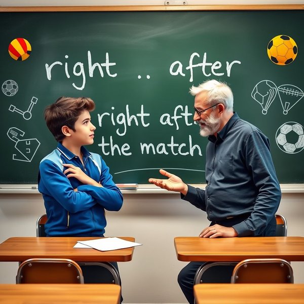 Right After The Match - Significato e Uso