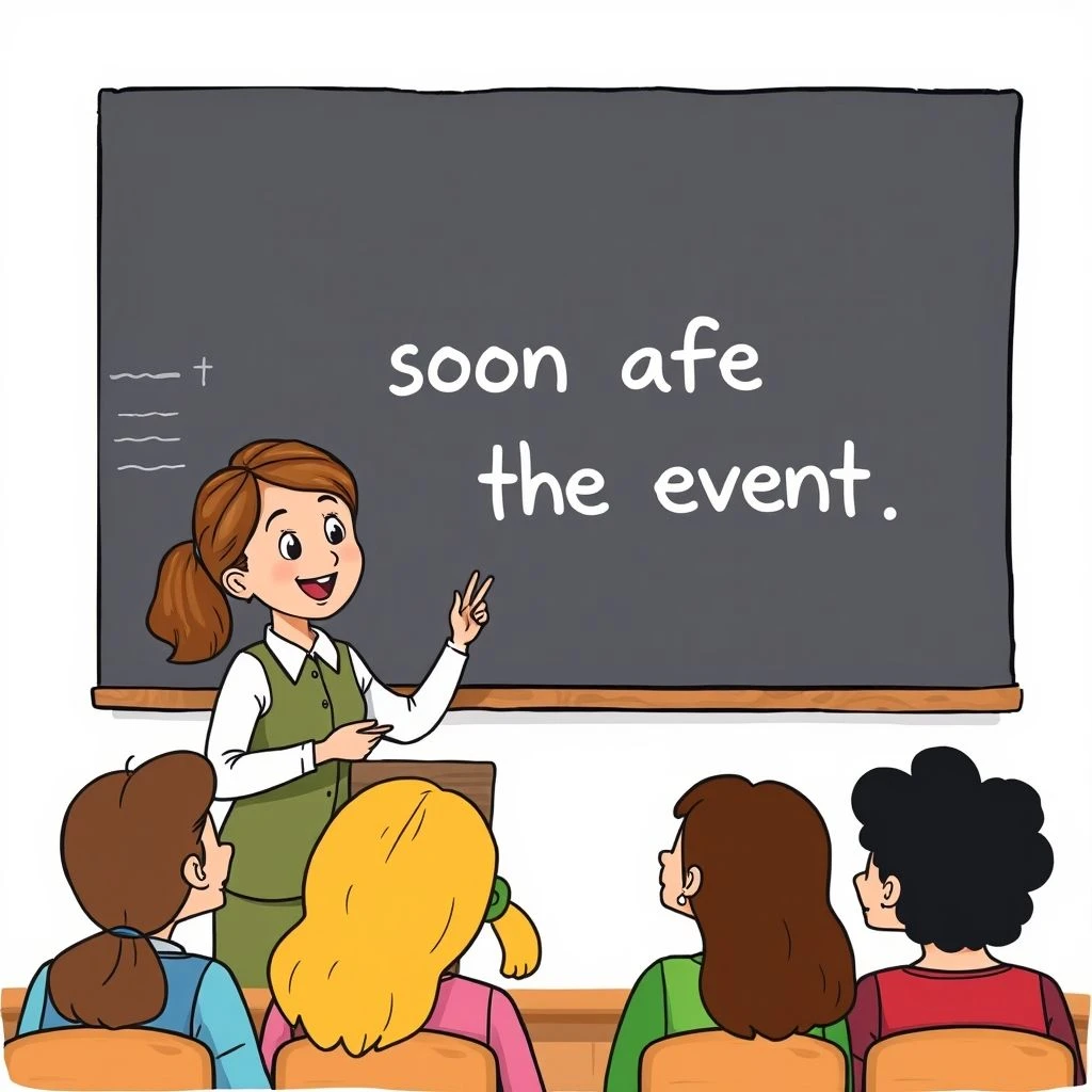Padroneggiare soon after the event guida grammaticale completa per studenti
